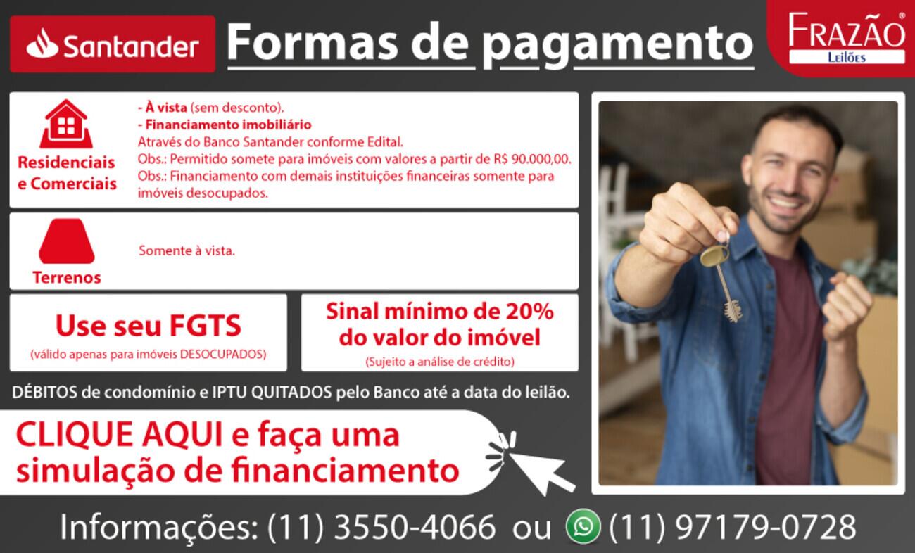 Tabela de condições do leilão